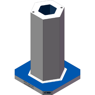 AMR-H050924-16 Hexagon Angle Tombstones