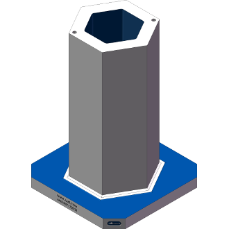 AMR-H071228-20 Hexagon Angle Tombstones