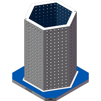 AMR-H142440-32-62 Hexagon Angle Tombstones