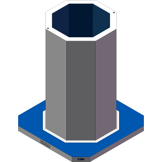 AMR-O092240-32 Octagon Angle Tombstones