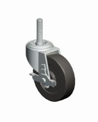 Stem Threaded Caster-EY4520RB Faultless-Stem Threaded Caster-EY4520RB