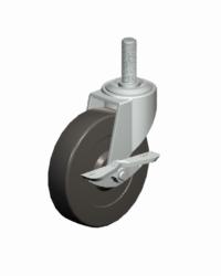Stem Threaded Caster-EY4521SB Faultless-Stem Threaded Caster-EY4521SB