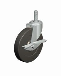 Stem Threaded Caster-EY4522SB Faultless-Stem Threaded Caster-EY4522SB