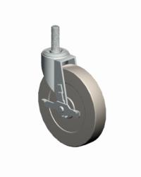 Stem Threaded Caster-EY7522RB Faultless-Stem Threaded Caster-EY7522RB