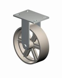 Top Plate Rigid Caster-H3406-8X2 1/2 Faultless-Top Plate Rigid Caster-H3406-8X2 1/2