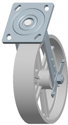 Top Plate Swivel Caster-1406-8X2RB Faultless-Top Plate Swivel Caster-1406-8X2RB