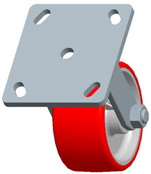 Top Plate Rigid Caster-3438-4X2 Faultless-Top Plate Rigid Caster-3438-4X2