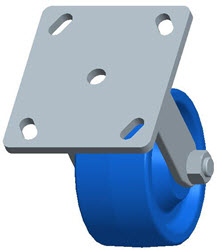 Top Plate Rigid Caster-3441-4X2 Faultless-Top Plate Rigid Caster-3441-4X2