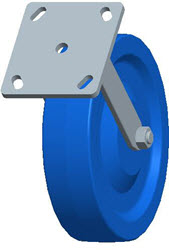 Top Plate Rigid Caster-3443-8X2 Faultless-Top Plate Rigid Caster-3443-8X2