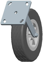 Top Plate Rigid Caster-3481-8X2 Faultless-Top Plate Rigid Caster-3481-8X2