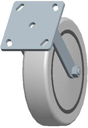 Top Plate Rigid Caster-3490-8X2 Faultless-Top Plate Rigid Caster-3490-8X2