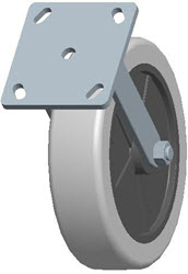 Top Plate Rigid Caster-3491-8X2 Faultless-Top Plate Rigid Caster-3491-8X2