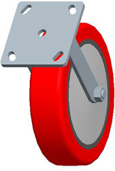 Top Plate Rigid Caster-3496-8X2 Faultless-Top Plate Rigid Caster-3496-8X2