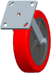 Top Plate Rigid Caster-3499-8X2 Faultless-Top Plate Rigid Caster-3499-8X2