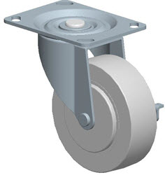 Top Plate Swivel Caster-A493-4RB Faultless-Top Plate Swivel Caster-A493-4RB