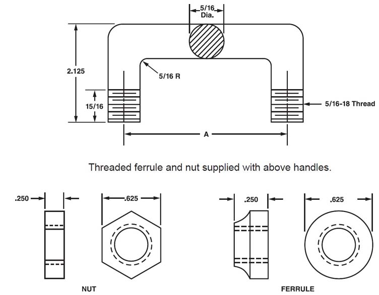 Round, External Thread w/ferrule ASM