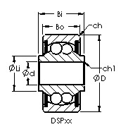 DSP8 airframe control ball bearings drawing