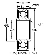 KP6 airframe control ball bearings drawing