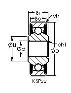 KSP3 airframe control ball bearings drawing