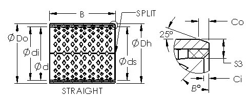 AST090 250100 wrapped bronze bushing drawings