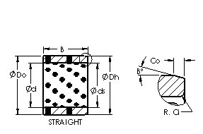 AST650 607550 cast bronze bushing drawings