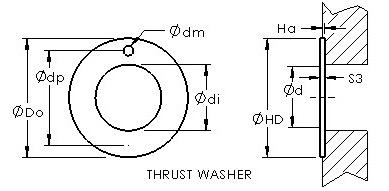 ASTEPBW 1018-015 injection molded thermoplastic bushing drawings