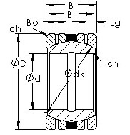 GEGZ44HS/K spherical plain  bearing drawings