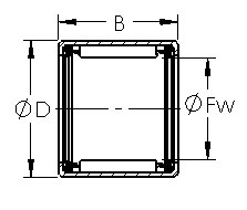 SCE1616PP  needle roller bearing drawings