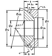 GX12S spherical plain  bearing drawings