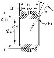 GEBJ22S spherical plain radial bearing drawings