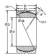 GEC320HC spherical plain radial bearing drawings