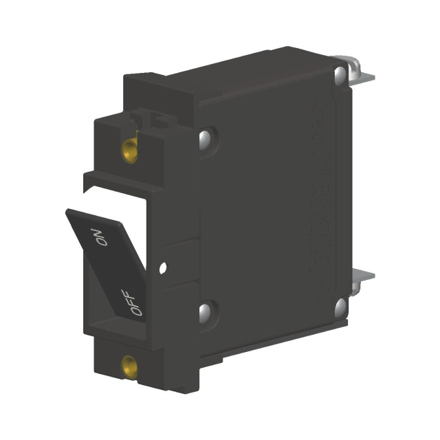 Two Color Flat Visi-Rocker, Single-pole, Screw 10-32 Bus Type terminals