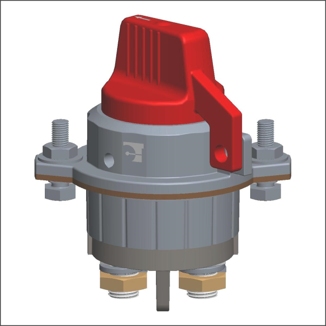  Red Knob Battery Disconnect Switch with M14 Stud