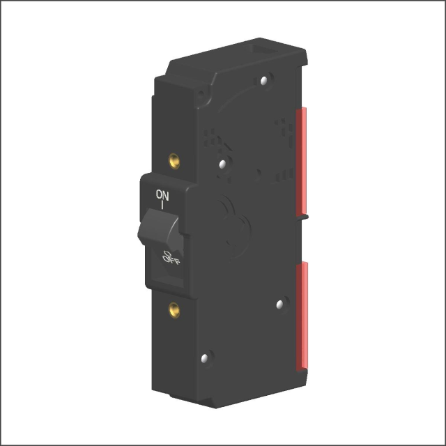 Single Color Low Profile Rocker, Single-pole, Screw terminals