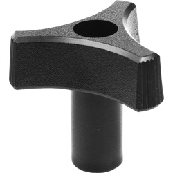 TH 5/16-18 X 7/8 DK GRAY/LONG HUB Thru Hole 3 Prong - 4-412-701