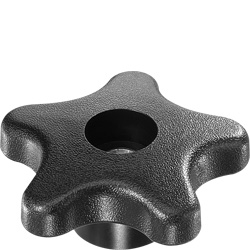 Stop Nut Thru Hole Fluted Round - 4-491-012