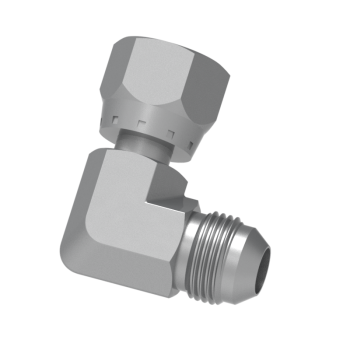 1/2in Carbon Steel 37° JIC Swivel Elbow Fitting