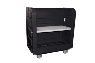 Turnabout Truck, 36 Cu Ft, Plastic Shelf - Royal Basket Trucks