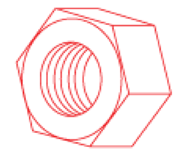 GFPU HEX NUT 3/8"