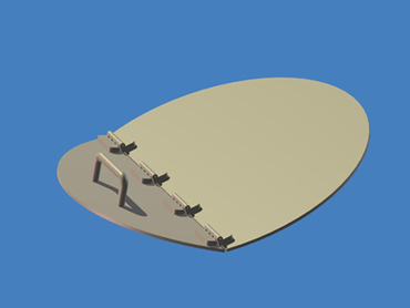 1100 GAL RND HINGED COVER PP