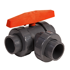 PVC/VIT 3-WAY B VLV 4" T HORZ