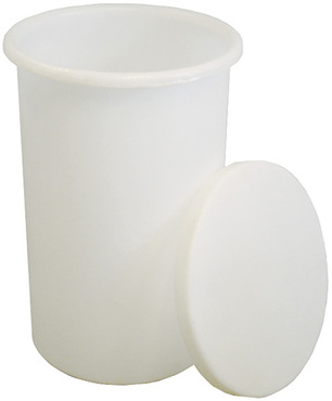 30 GAL RND CUFF-FLG COVER PE