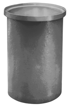 10 GAL RND TANK PE W/FRP CASE