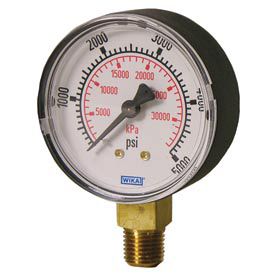 STEEL CASE PRESSURE GAUGE 60 PSI