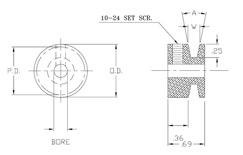 CP PO-1 PL 5/16 (1)SS - Companion Pulleys